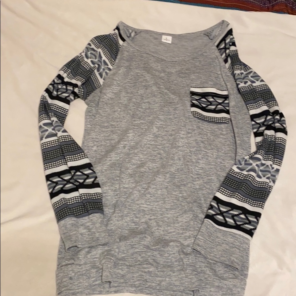 Grey tribal tunic